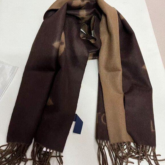 Louis Vuitton Dark Brown Monogram Scarf - Picture 6 of 9
